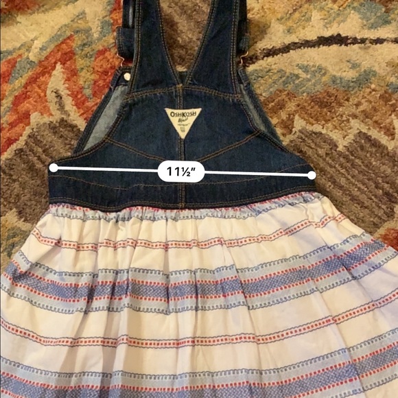 B2GOFREE 🍭 OshKosh overall dress Sz5T - Picture 6 of 7